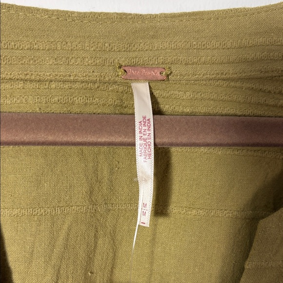 Free People Outta Here Midi Dress - Crushed Rosemary - M - NWT - 100% Cotton - Picture 5 of 14